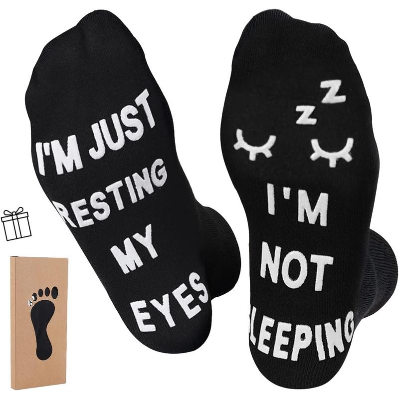 Birthday Gifts for Dad,Men Husband Grandpa Women idea Fathers Day Christmas Im Not Sleeping Funny Socks