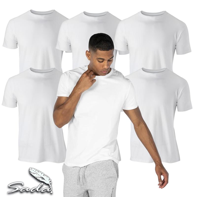 Sada Crew Neck T-Shirt Short-Sleeve (6pk  1dz) 100% Cotton UNISEX Classic Menswear