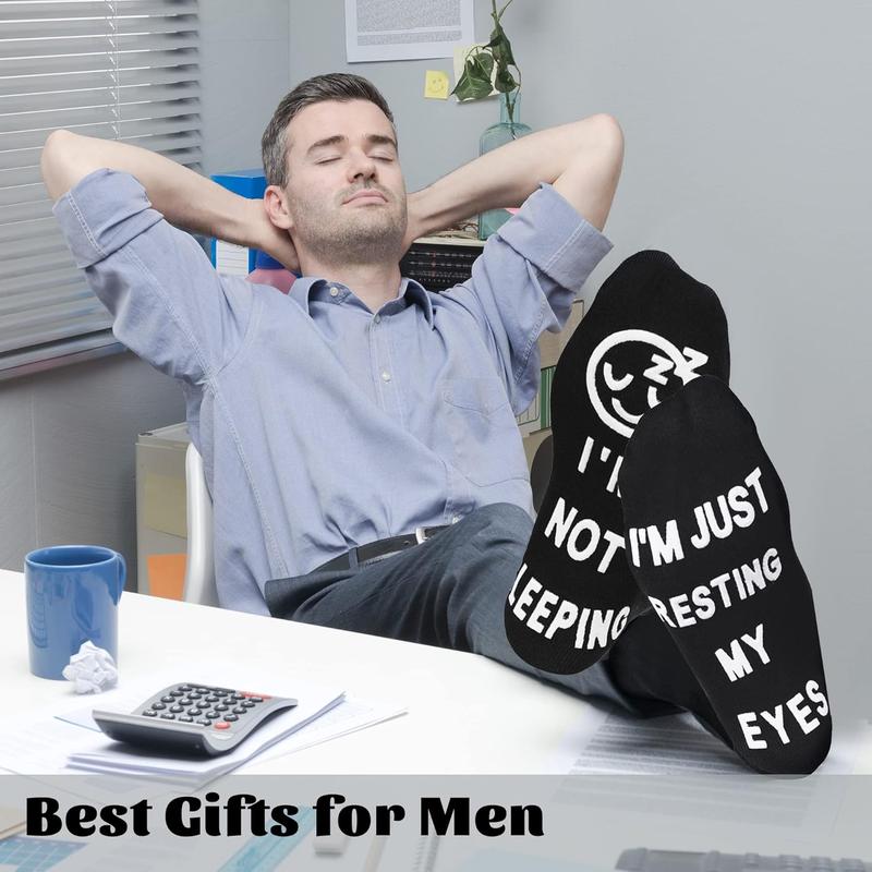 Birthday Gifts for Dad,Men Husband Grandpa Women idea Fathers Day Christmas Im Not Sleeping Funny Socks