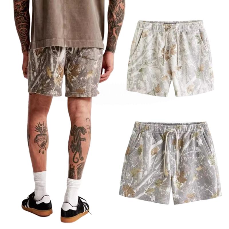 Camo Shorts for Unisex，Print High Waist Skinny Shorts, Casual Comfy Shortsfor Summer, Fashion Bottomsfor DailyWear