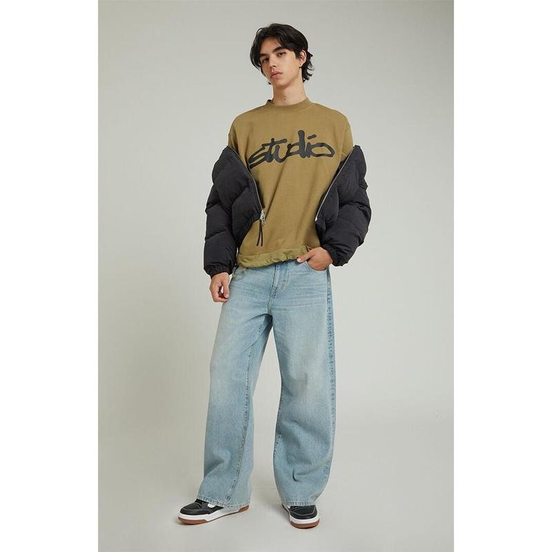 PacSun Men's Light Wash Extreme Baggy Jeans