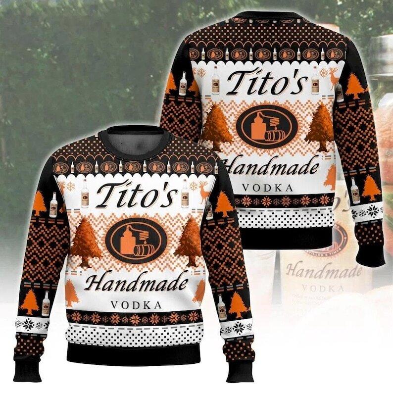 Handmade Ugly Sweater, Tito Handmade Xmas Sweater, Beer Holiday Sweater, Gift for men