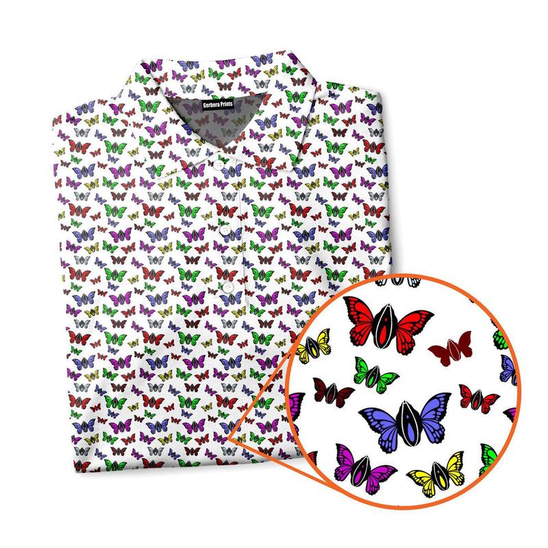 Unreal Butterfly - Funny Unique Golf Polo Shirt - Gift for Him - Humor Witty Golf Lover Gifts