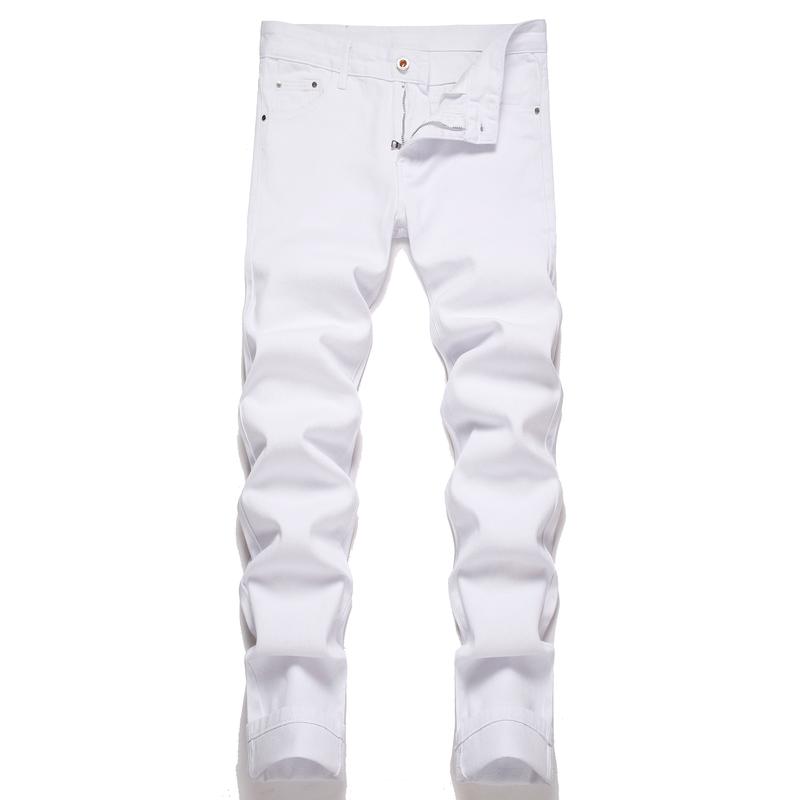 Men's Fashion Ripped Classic Distressed Straight Slim Fit Designer Jeans For Men Denim Pants