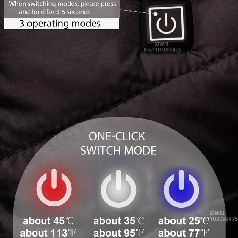 Heated Jacket Men Women USB Electric Self Heating Jacket Winter Coat