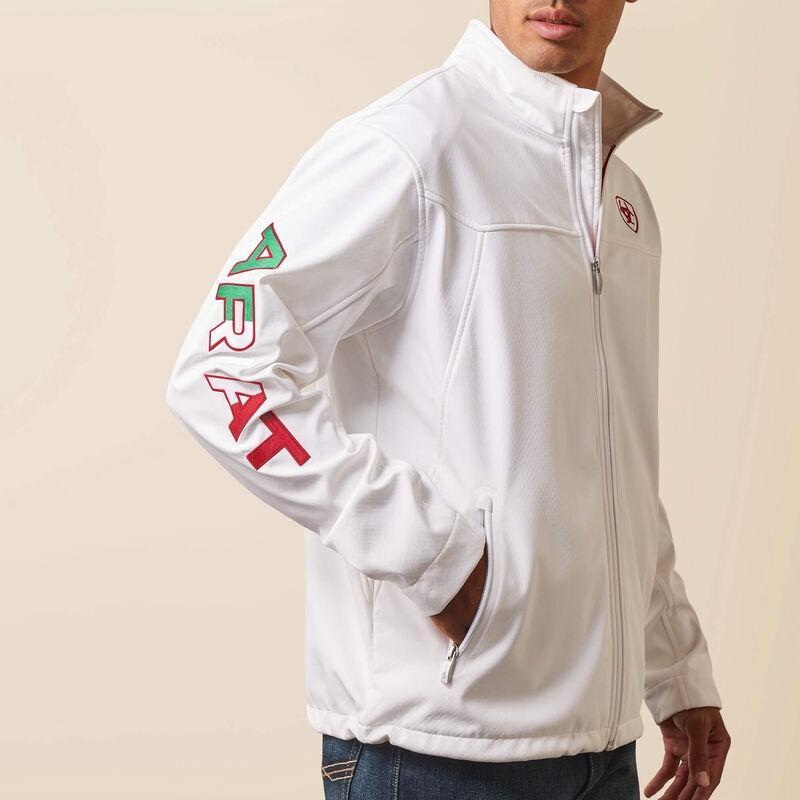 Ariat Men's New Team White Softshell Jacket 10039459