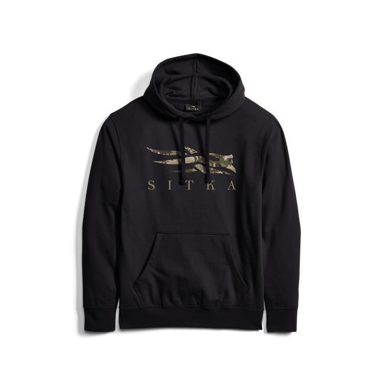 SITKA Hunting Outdoor Gear tactical Unisex HoodieDurable and Comfortable Classic Pullover Hoodie, Icon Optifade Pullover Hoodie - Black Subalpine Hoodie