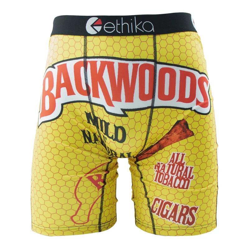 ethika Fashion Print Men Underwear Boxers Briefs Cueca Panties Lingerie Man Underpants Fabric Menswear