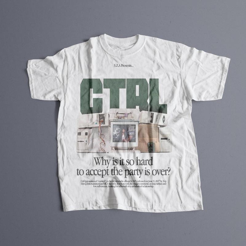 SZA - CTRL T-shirt, sza Graphic Tee, sza Merch, Rap Shirt, SOS, sza unisex gift, Concert T Shirt, Rap Unisex,T Shirt, Graphic Tee, Tops Underwear, Crewneck, Menswear