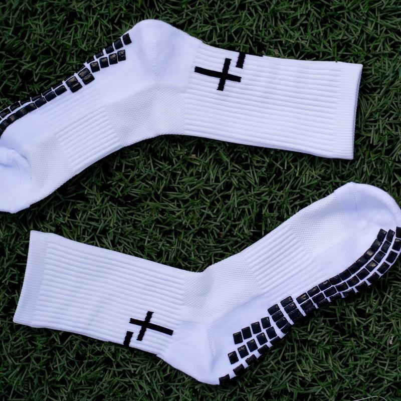 Premier Edge 3 Cross White Grip Socks