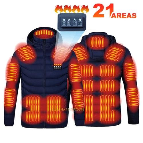 Heated Jacket Men Women USB Electric Self Heating Jacket Winter Coat