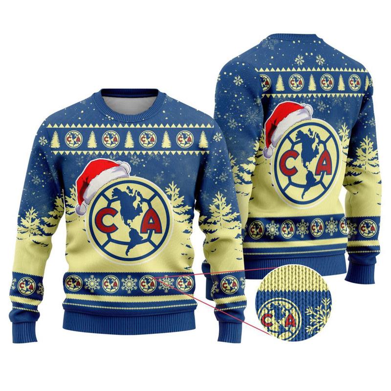 LIGA MX Club America Special Christmas Ugly Sweater Design ST2301