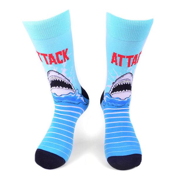 Men's Socks - Shark Attack Novelty Socks