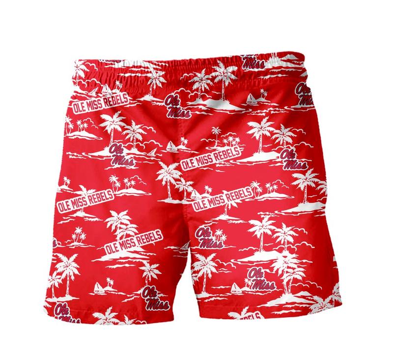 Ole Miss Rebels Hawaiian Clothing Tropical Pattern Coconut Tree