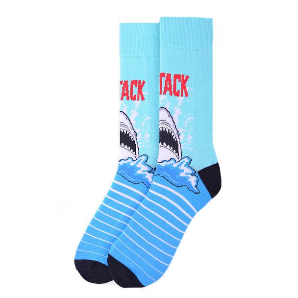 Men's Socks - Shark Attack Novelty Socks