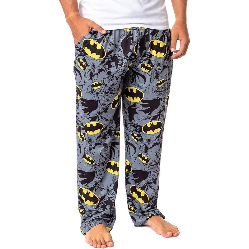 Bat Retro Character Sleep Pajama Pants, chirtsmas gift women, men