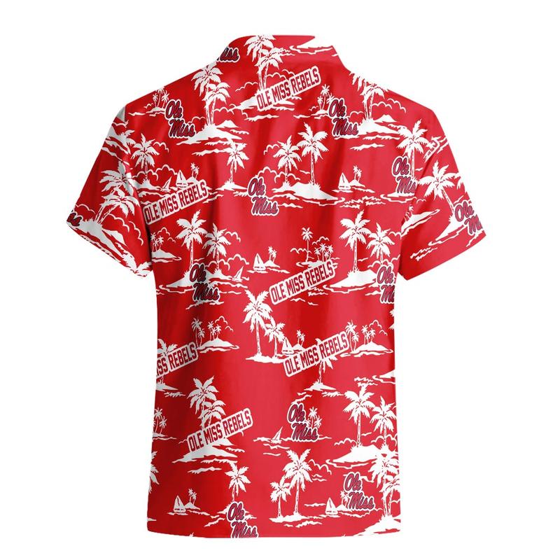 Ole Miss Rebels Hawaiian Clothing Tropical Pattern Coconut Tree