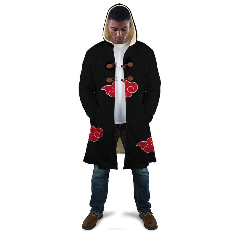 Anime Akatsuki Winter Coat for Men with Long Sleeves - Menswear