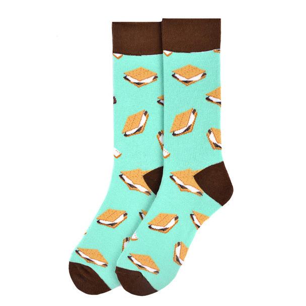 Men's Socks - S'mores Novelty Socks