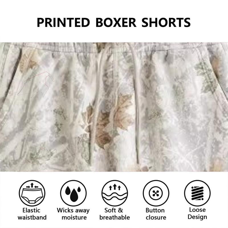 Mens Camo Shorts，Fit All Over Print Drawstring Waist Track Shorts,  Casual Comfy Breathable Hollow Out Shorts for Summer for Daily Wear