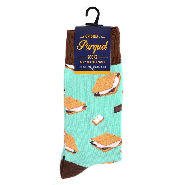 Men's Socks - S'mores Novelty Socks