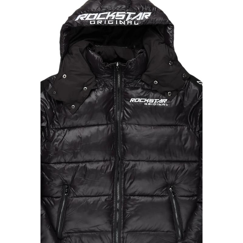 Alasia Jet Black Puffer Jacket