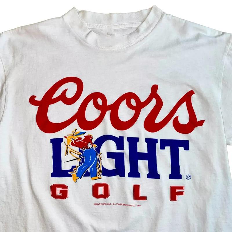 Vintage 90s Coors Light Golf Coors 1997 T-Shirt