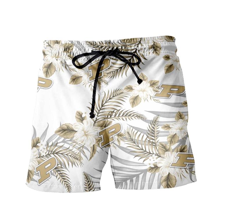 Purdue Boilermakers Hawaiian Clothing Tropical Flower Aloha Summer Hawaiian Day