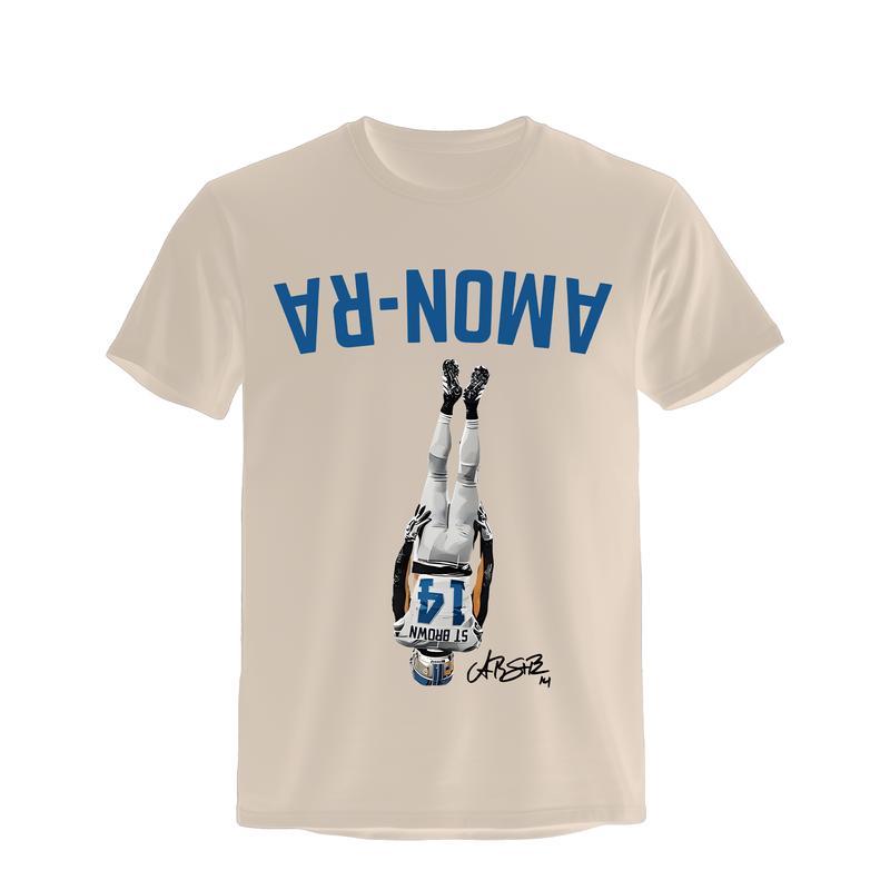 Amon.Ra St Br.own Detroit Headstand Shirt, Unique Detrot Upside-Down Graphic Tee, Gift For Fans and Streetwear