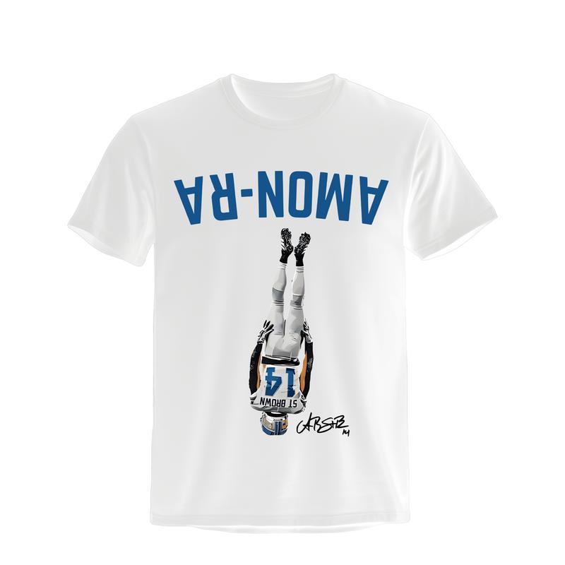 Amon.Ra St Br.own Detroit Headstand Shirt, Unique Detrot Upside-Down Graphic Tee, Gift For Fans and Streetwear