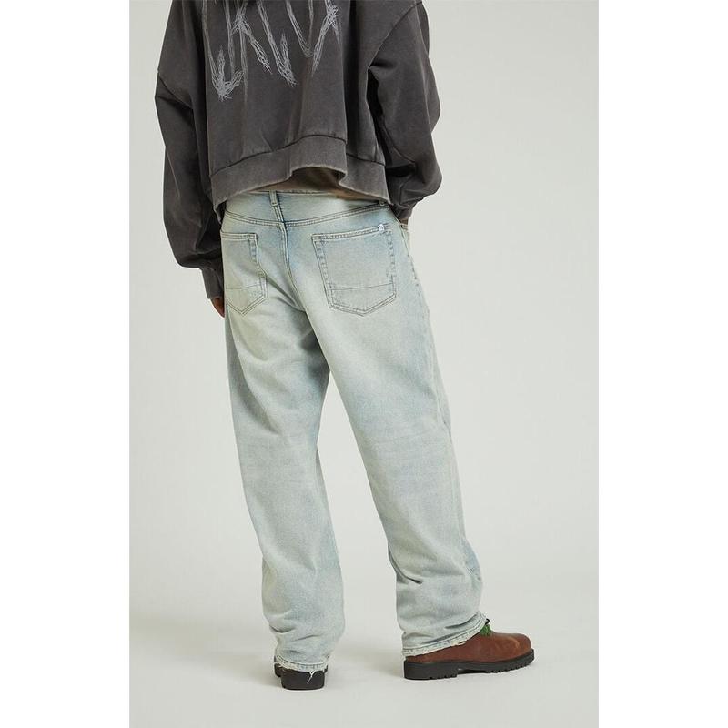 PacSun Men's Light Tinted Indigo Baggy Jeans