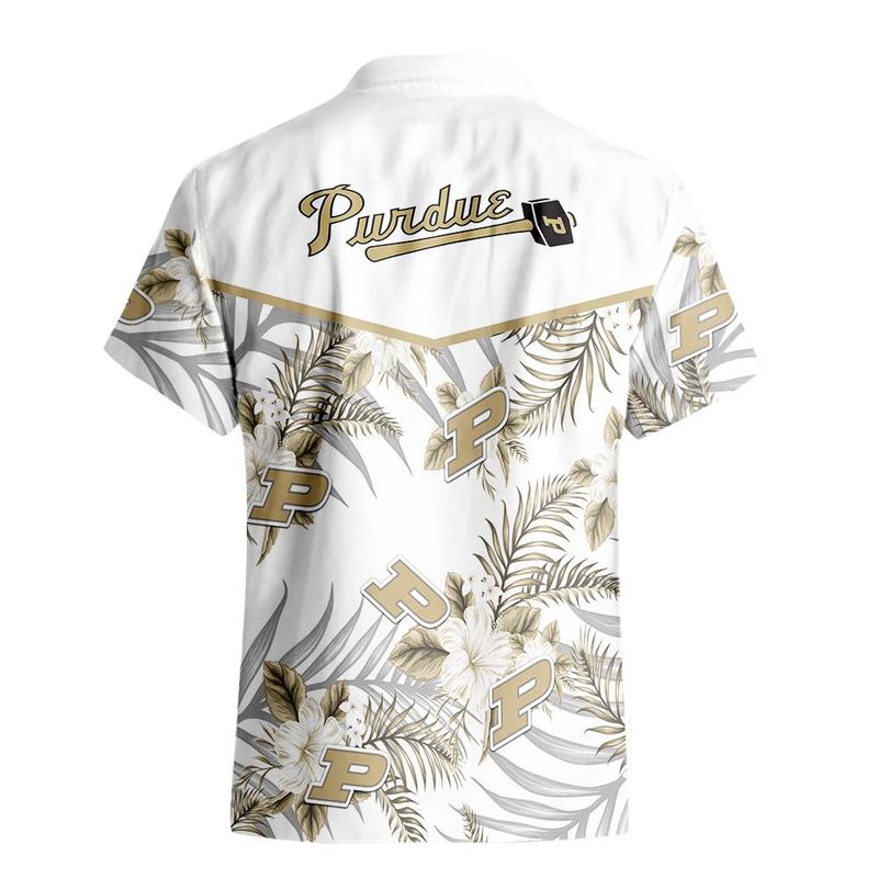 Purdue Boilermakers Hawaiian Clothing Tropical Flower Aloha Summer Hawaiian Day