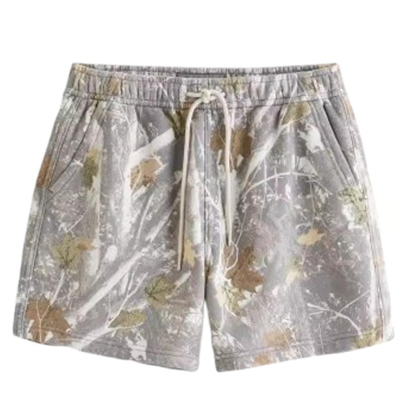 Unisex Camo Shorts，Print High Waist Skinny Shorts, Casual Comfy Shortsfor Summer, Fashion Bottomsfor DailyWear