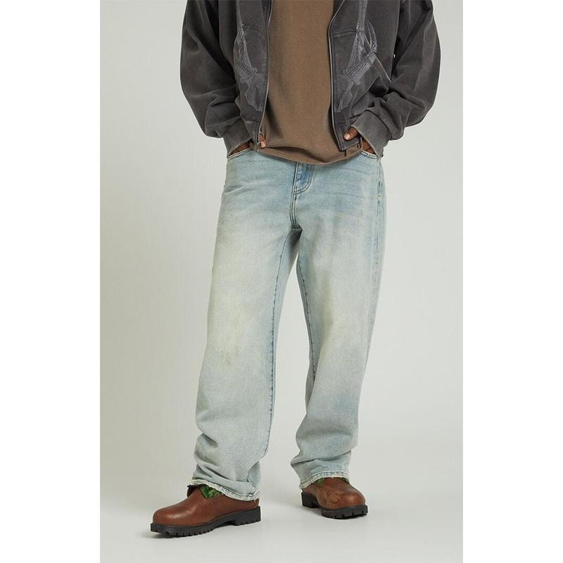 PacSun Men's Light Tinted Indigo Baggy Jeans