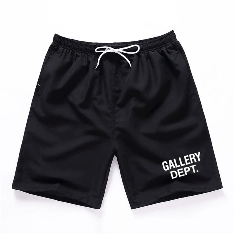 GALLERY DEPT casual shorts Classic letter shorts logo sports drawstring ice silk quick-drying shorts pants men and women beach shorts