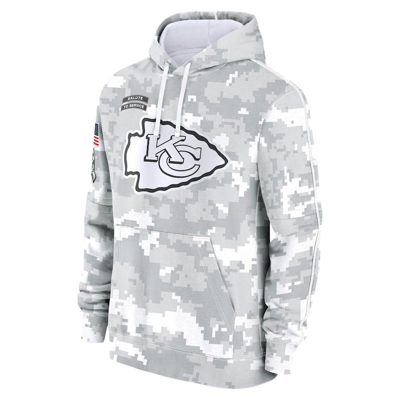 (Print Full Logo) All Over Print Men's Arctic Camo K4ns4$ City Chiefs 2024 Salute to Service Club Fleece Pullover Hoodie Unisex Football Jersey Untouchable Rivals Outdoor Sport New Collection