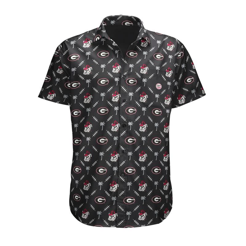 Georgia Bulldogs Men's Palm Set Button Up