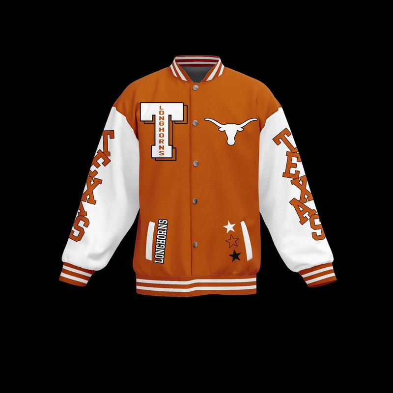 Comfimerch Texas Longhorns NCAA New Bomber Baseball Jacket For Fan