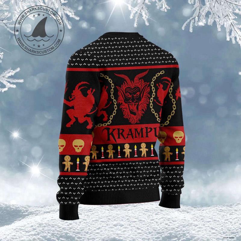 Get Festive with Krampus 2024 Ugly Christmas Sweater - Funny Holiday Apparel in US Size