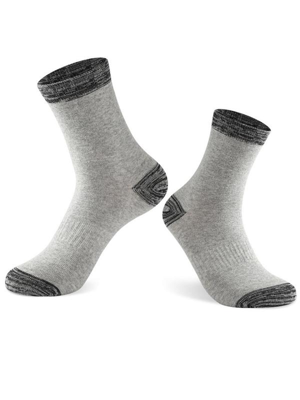 Men's Patchwork Mid-calf Socks, Casual Comfy Breathable Anti Slip Crew Socks for Daily Wear, Men's Socks for All Seasons