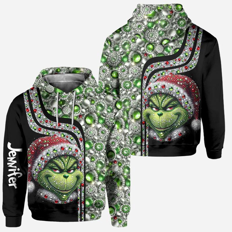 Merry Grinchmas - Personalized Stole Christmas Hoodie and Leggings