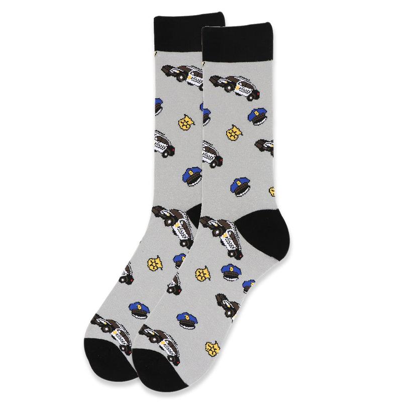 Men's Police Officer Novelty Socks