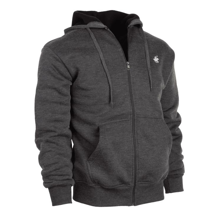 (2-Pack) Men's Basic Essential Full-Zip Fleece Hoodies