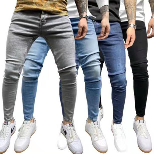 Casual Trendy Stretch Skinny Jeans Men's Jeans