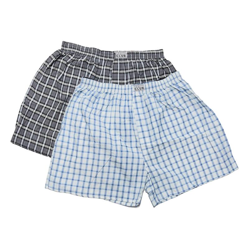 Pro Club Men's 2-Pack Classic Woven Boxers (Mix Colors)