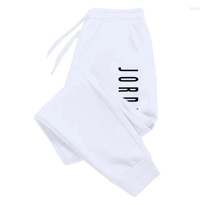 2024 Hot Selling Men's Autumn and Winter Fleece Sweatpants Casual Exercise Feet Pants Letter Printed Trousers Men 2024 Christmas 2024 Christmas