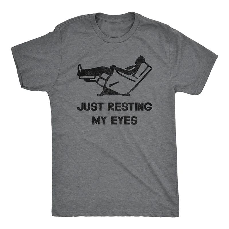 Just Resting My Eyes, Recliner, Tired Dad Shirt, Nap Champ, Gift For Dad, Funny Mens Shirt, Funny Dad Shirt, Funny Father's Day Shirts