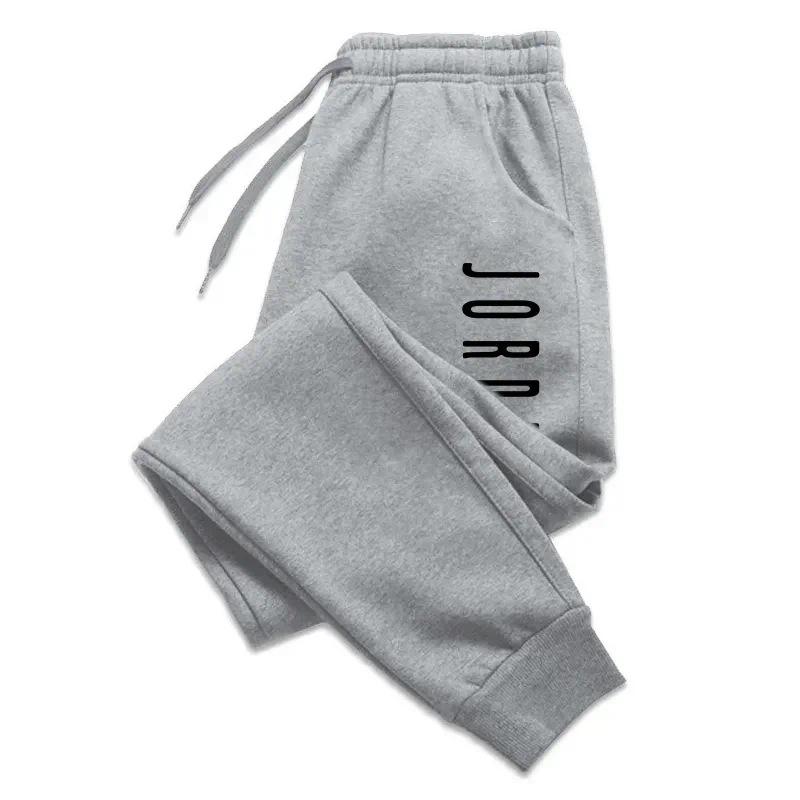 2024 Hot Selling Men's Autumn and Winter Fleece Sweatpants Casual Exercise Feet Pants Letter Printed Trousers Men 2024 Christmas 2024 Christmas