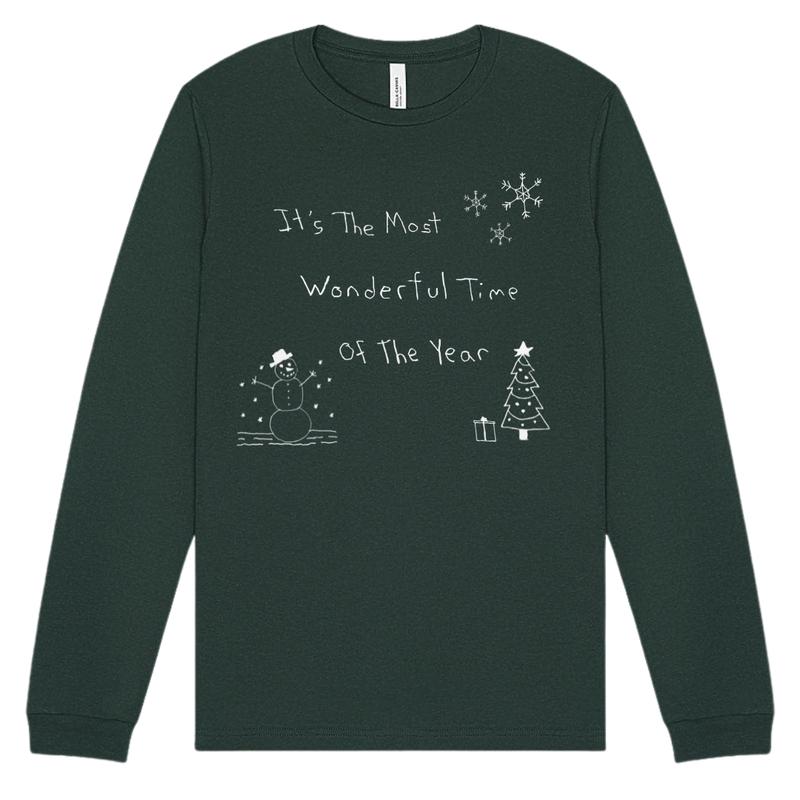 Christmas Long Sleeve Shirts - Drawn By Uncle Andy - Unisex