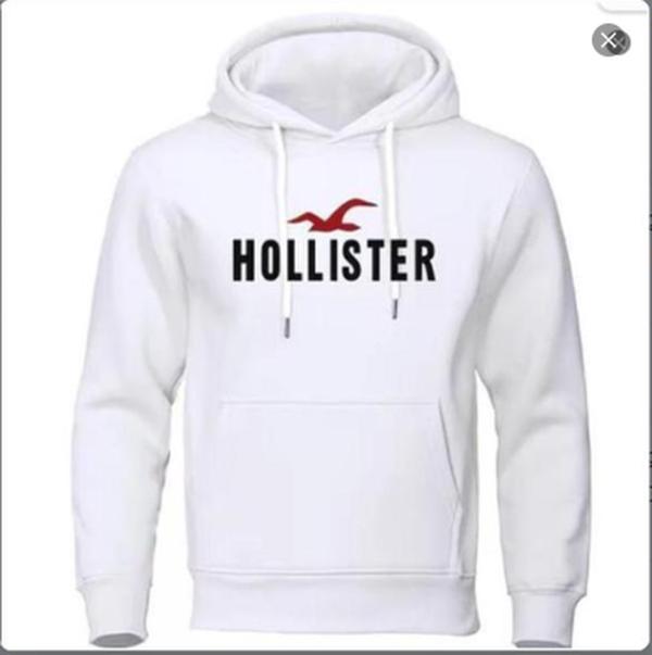 2024 Men's Hollister Printed Casual Sweater, Round Collar Pullover Hip-Hop Hoodie, New Autumn and Winter Fashion, Available in Multiple Colors, Gift for Men and Women, Top Underwear Human Sweatshirt, Hoodie